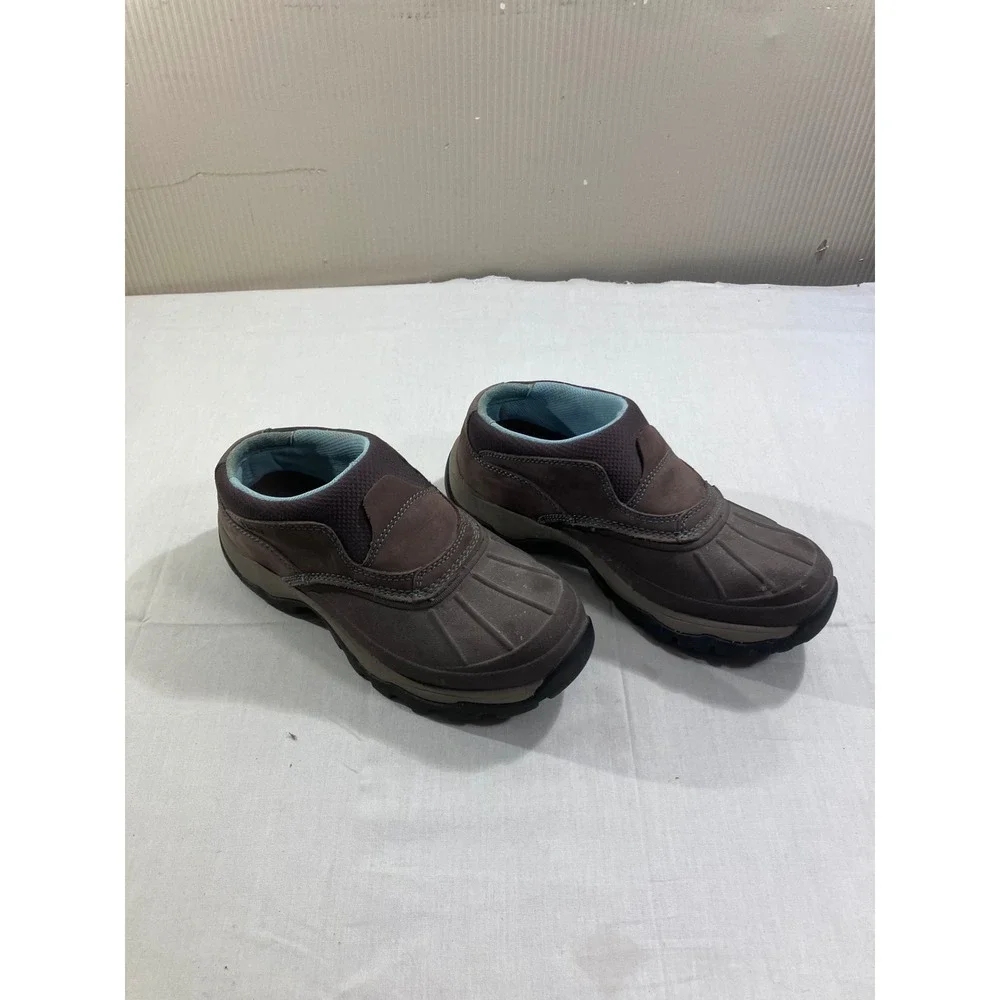 LL Bean Storm Chaser Slip On‎ Shoes Womens 6 Brown Duck Rain Boots 290490
